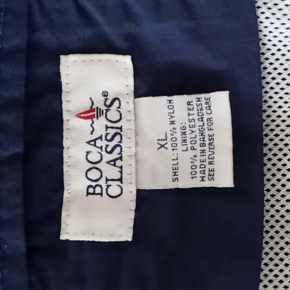 Boca Classics Men's Swim Trunks w Inside Lining n Side Pockets w Velcro Enclosur - Picture 9 of 10